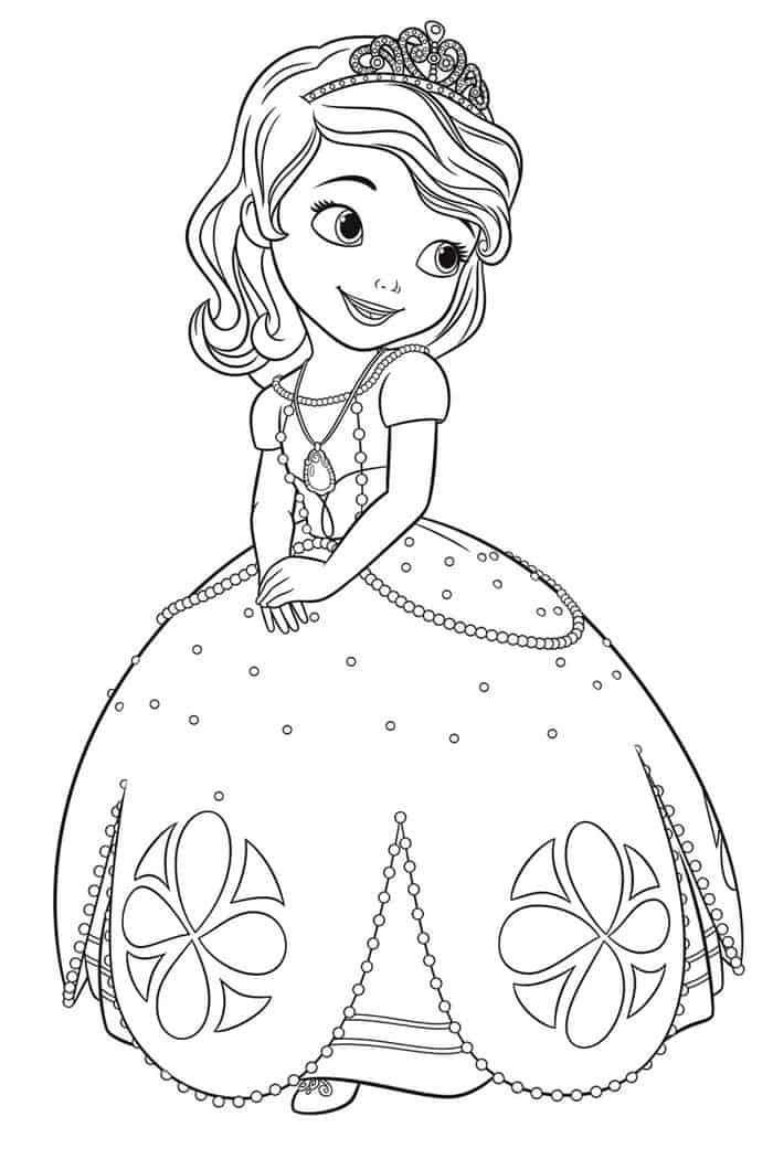 Sofia The First Free Coloring Pages