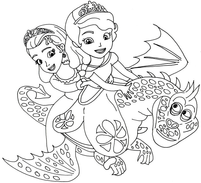 Sofia The First Mermaid Coloring Pages
