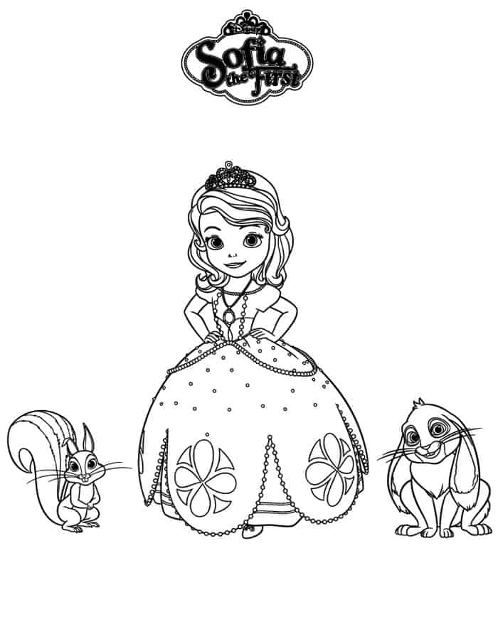Sofia The First Printable Coloring Pages