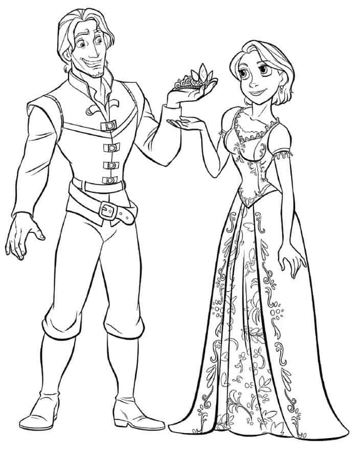 Tangled Coloring Pages Flynn