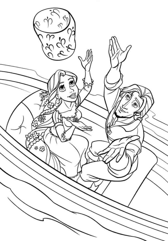 Tangled Coloring Pages For Girls