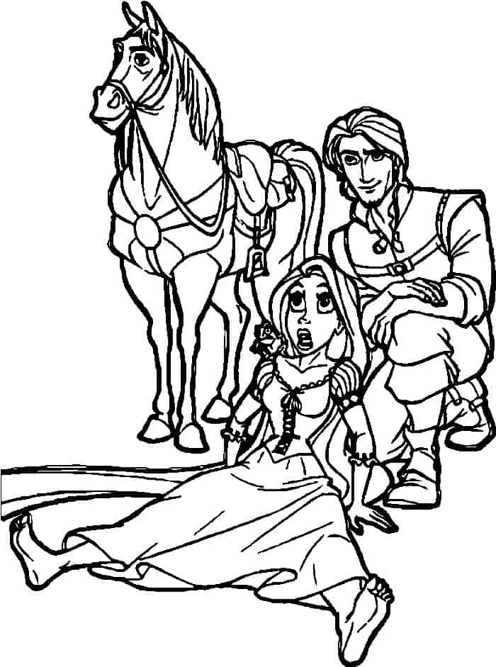 Tangled Flynn Rider Coloring Pages To Print