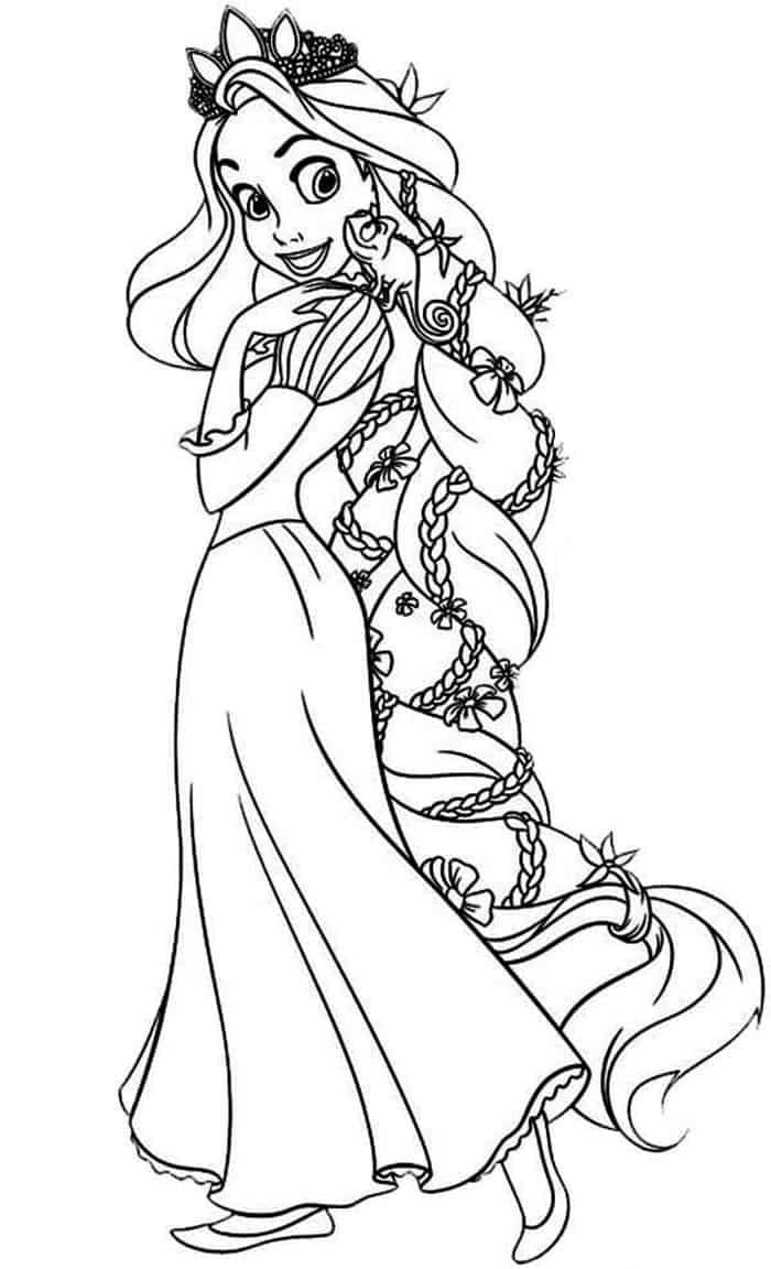 Tangled Princess Coloring Pages