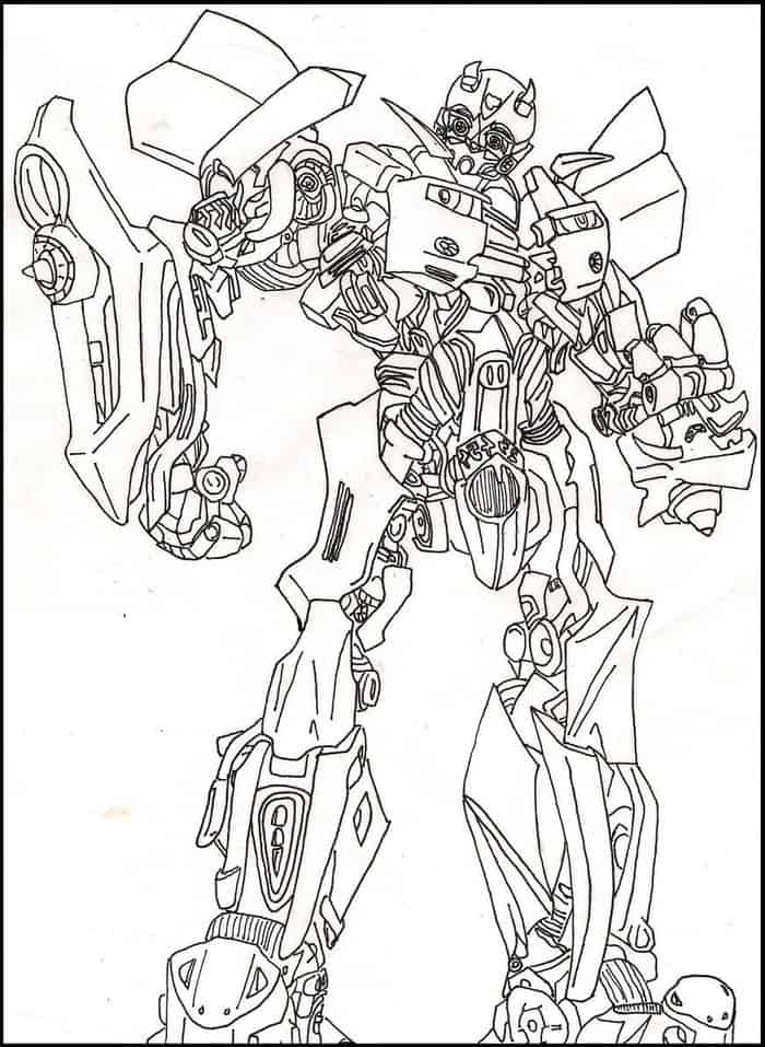 Transformers 3 Bumblebee Coloring Pages