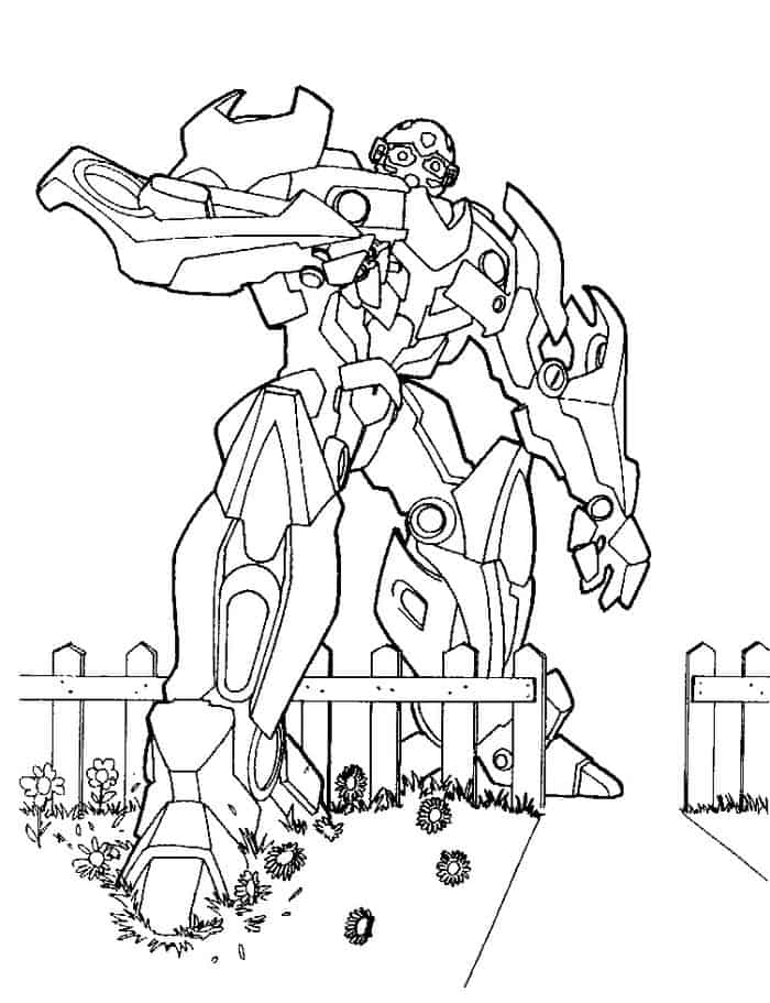Transformers Bumblebee Coloring Pages Free