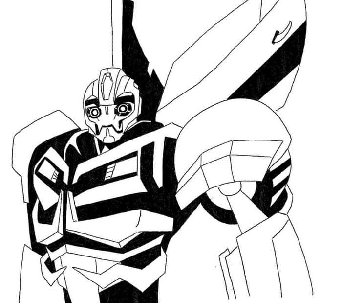 Transformers Bumblebee Coloring Pages