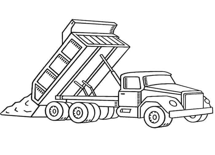 Trash Truck Coloring Pages