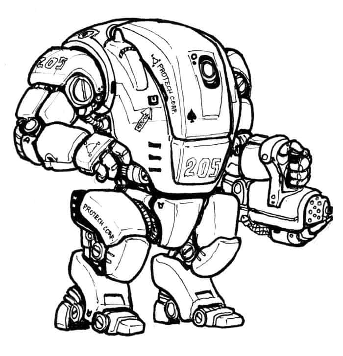 War Robot Coloring Pages