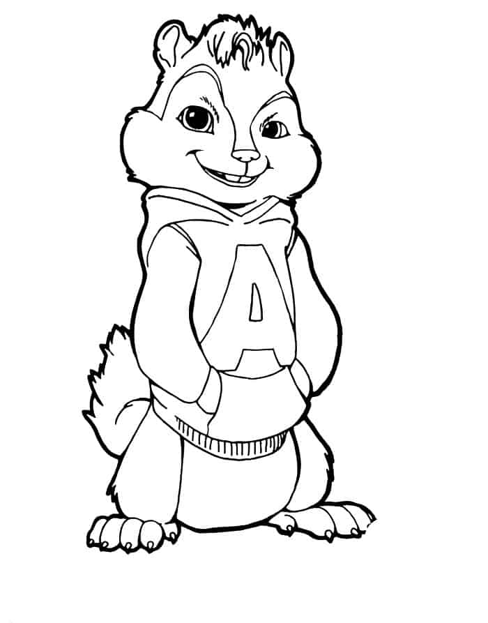 Wester Alvin And The Chipmunks Coloring Pages