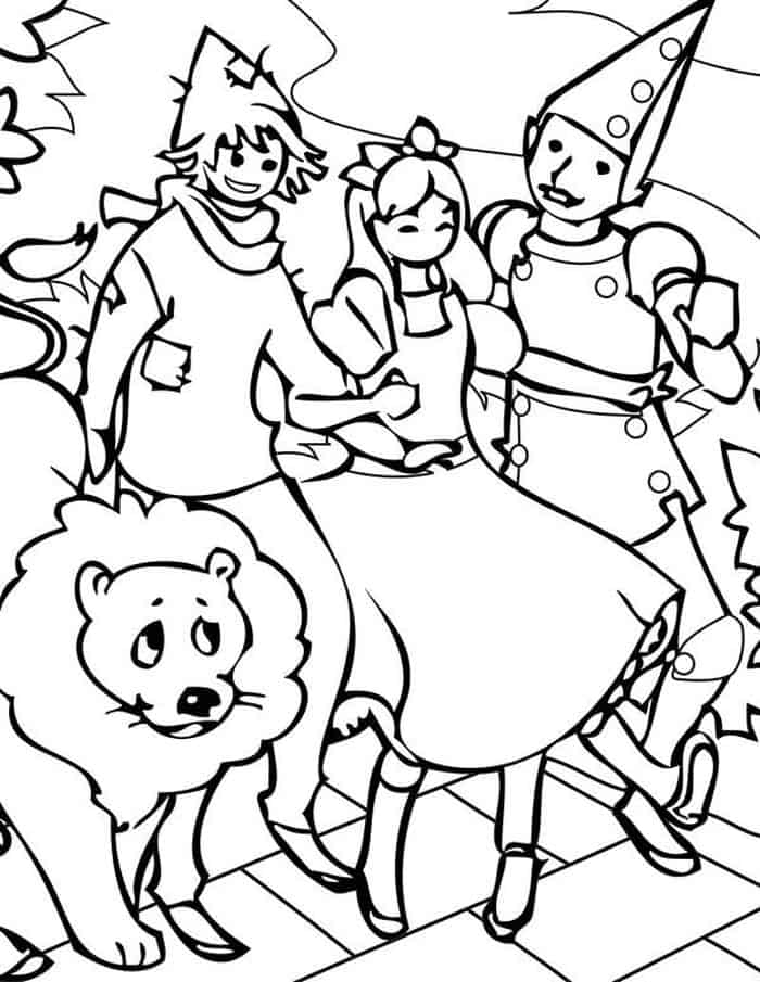 Wizard Of Oz Coloring Pages Online