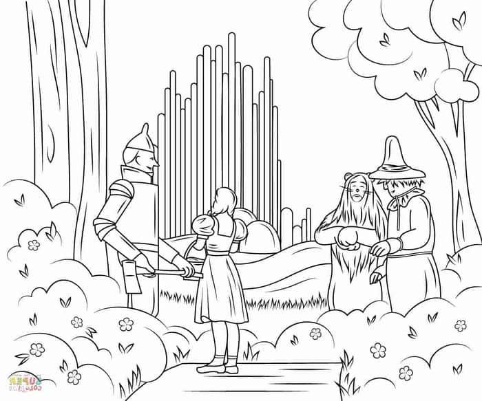 Wizard Of Oz Coloring Pages