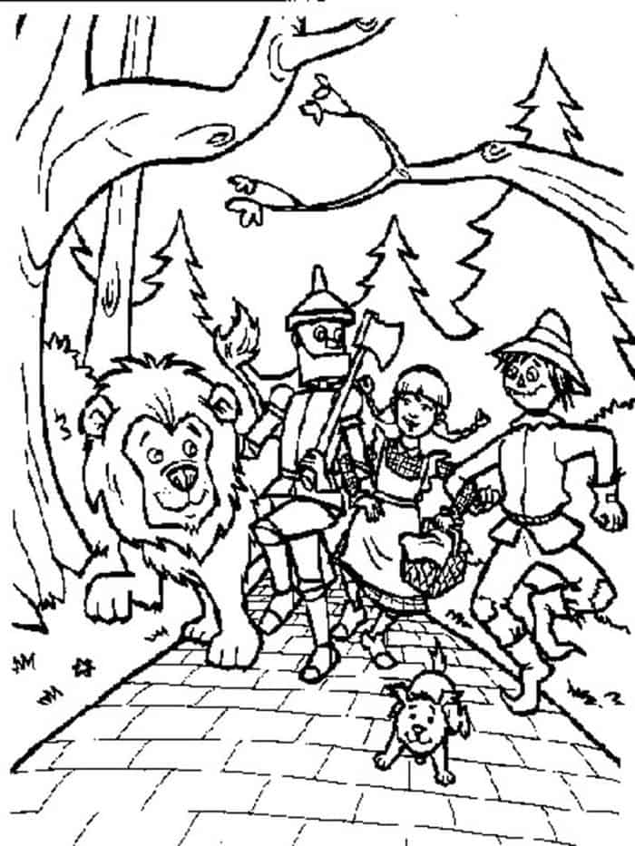 Wizard Of Oz Scarecrow Coloring Pages