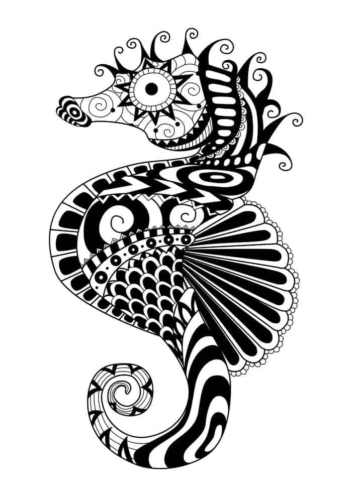 Zentangle Animals Coloring Pages