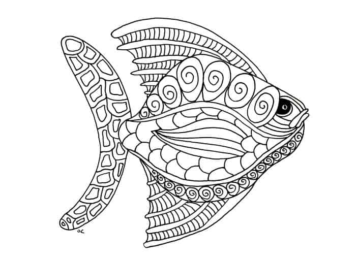Zentangle Coloring Pages Kalidoscopic