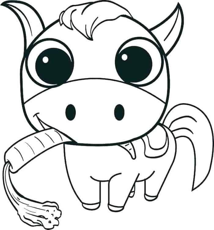 Horse Coloring Pages For Preschoolers