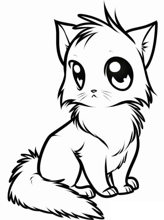 Princess Cat Coloring Pages