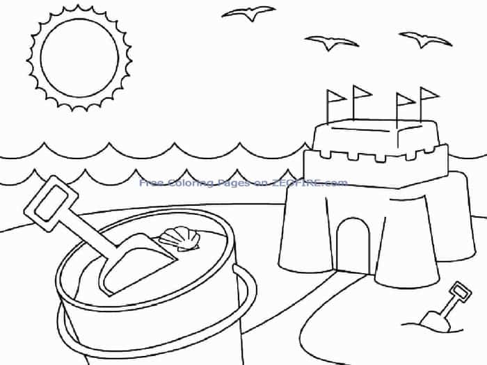 Summer Printable Coloring Pages