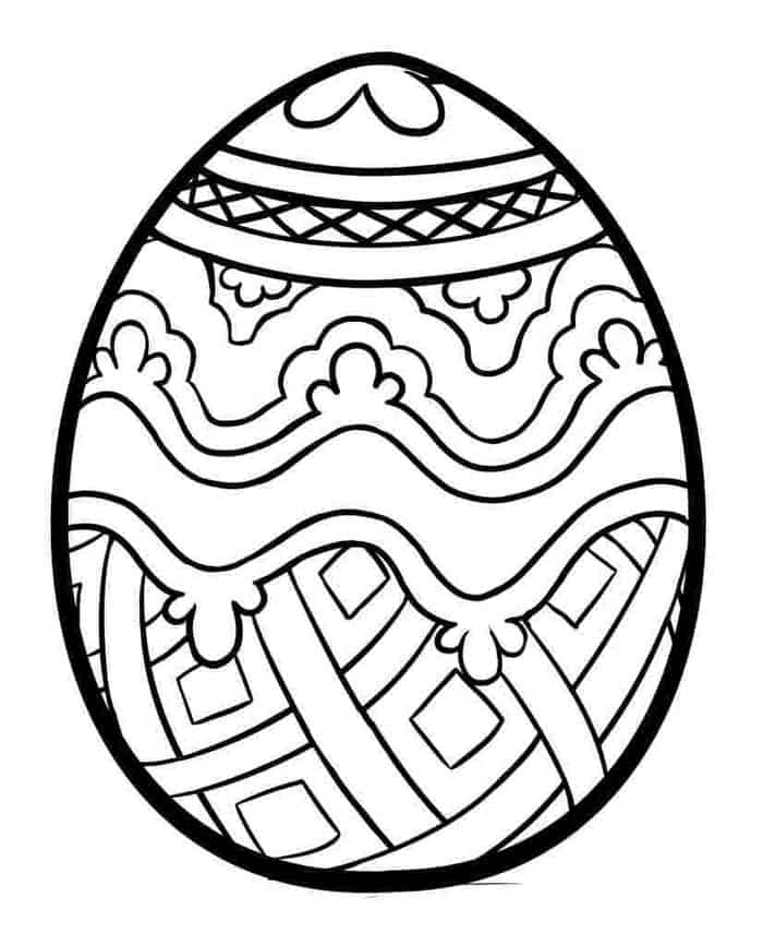 Easter Egg Coloring Pages Free Printable