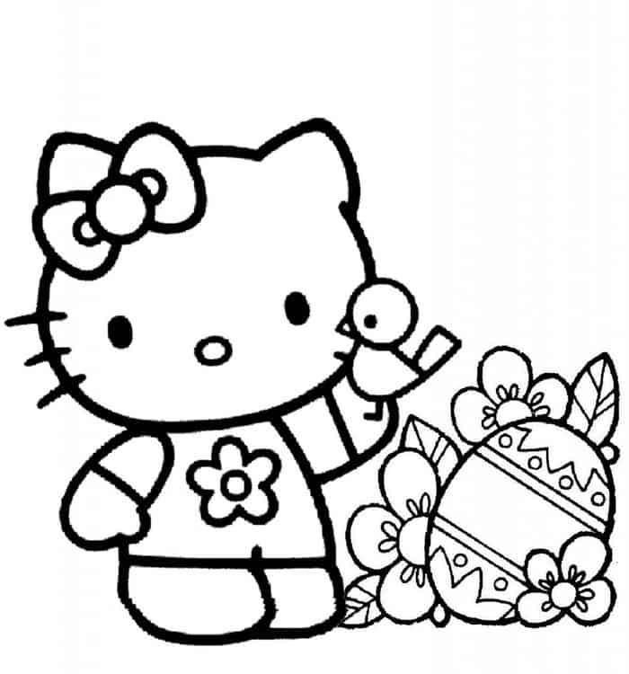 Printable Hello Kitty Coloring Pages