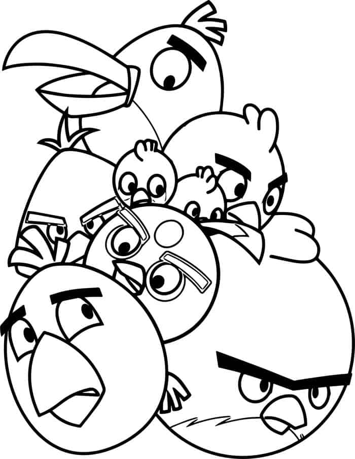 Angry Bird Coloring Pages To Print