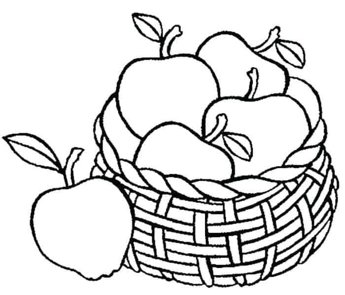 Apple Coloring Pages For Adults