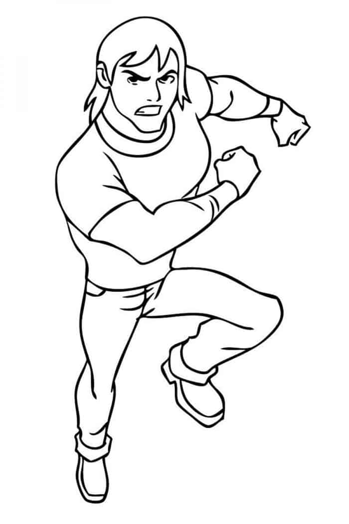 Ben 10 Kevin Coloring Pages