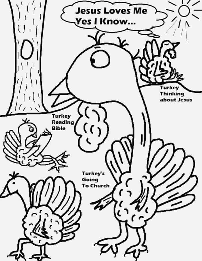 Christian Thanksgiving Coloring Pages