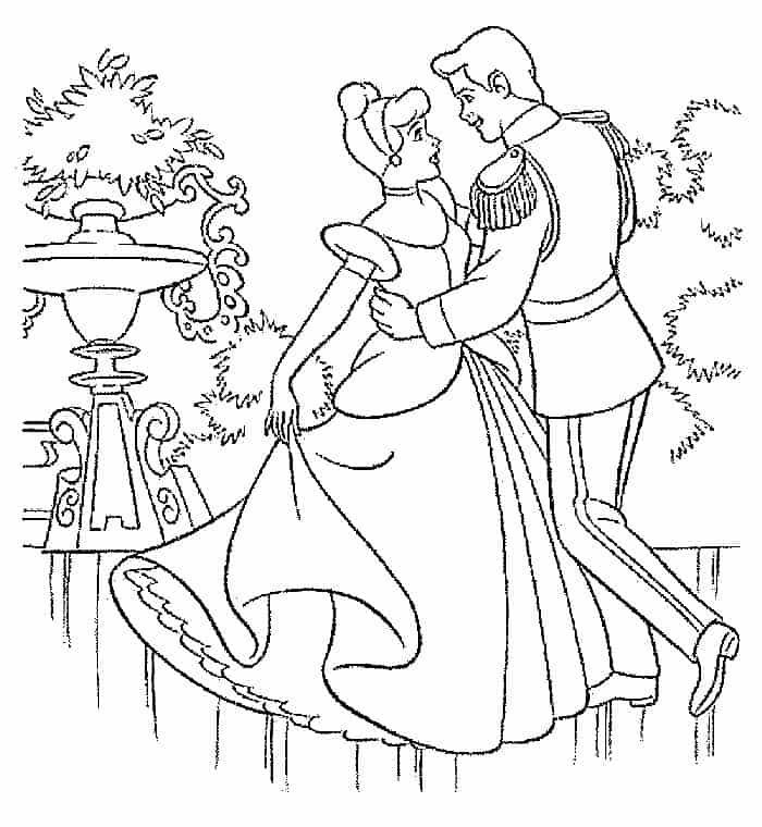 Cinderella Coloring Pages Prince