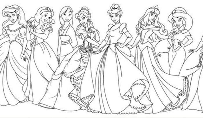 Coloring Pages Disney Princess