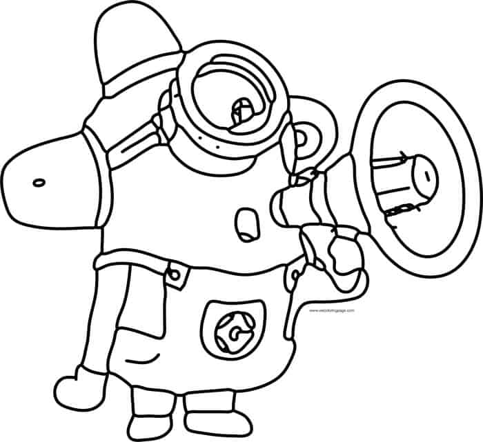 Minion Printable Coloring Pages