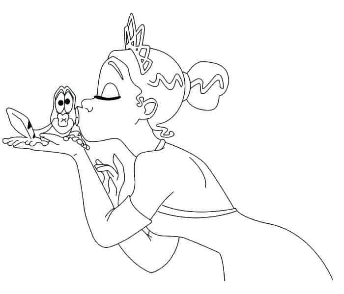 Princess And The Frog Coloring Pages