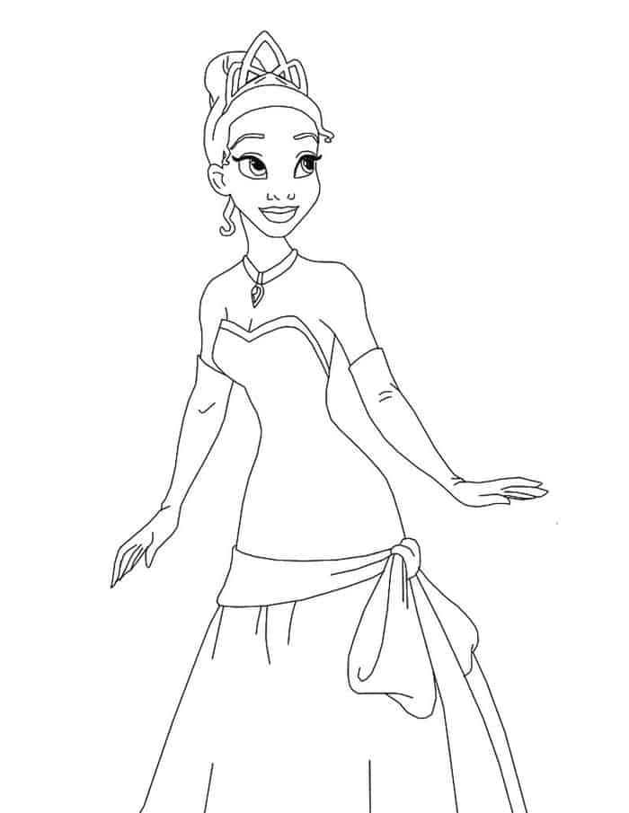 Princess Barbie Coloring Pages