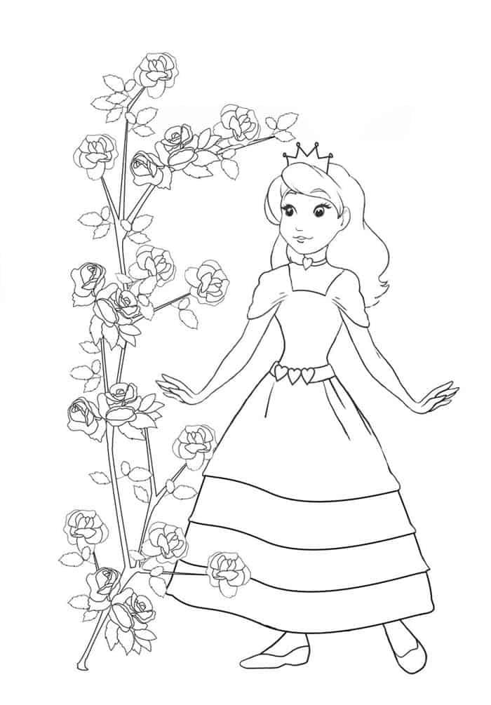 Princess Tiana Coloring Pages