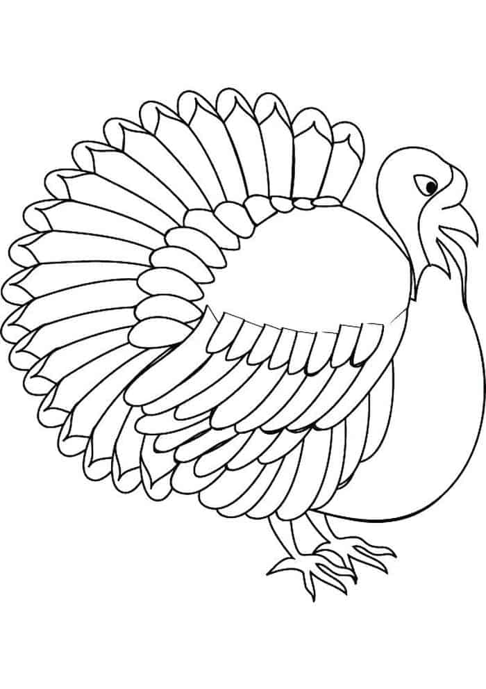 Thanksgiving Dinner Coloring Pages