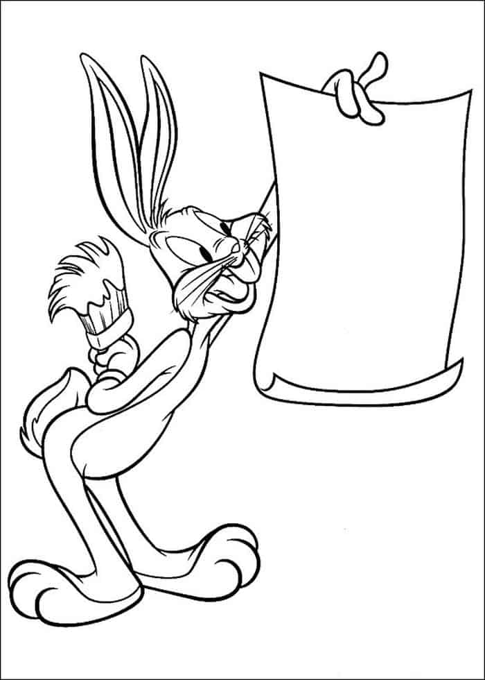 looney tunes coloring pages bugs