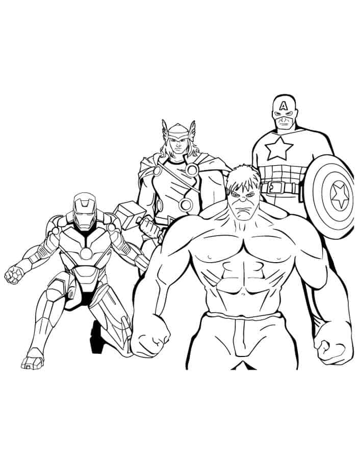 Captain America Civil War Coloring Pages