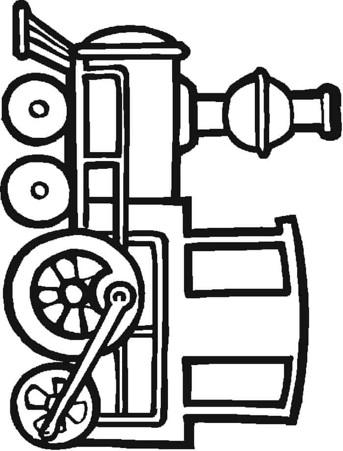 Free Train Coloring Pages