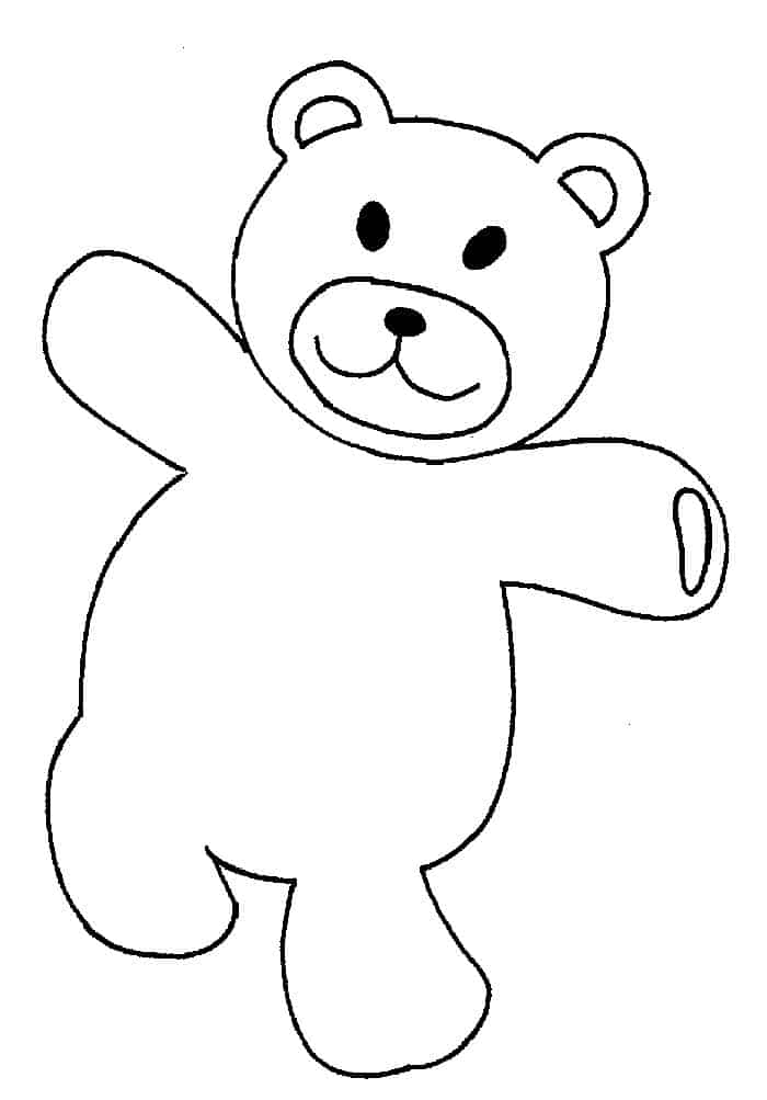 Teddy Bear Coloring Pages Free Printable