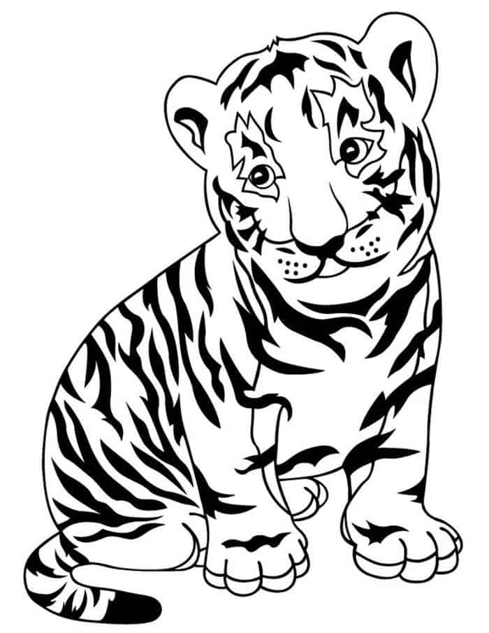 Tiger Cub Coloring Pages