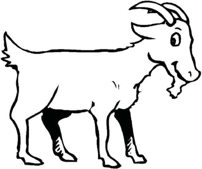 Hard Goat Coloring Pages