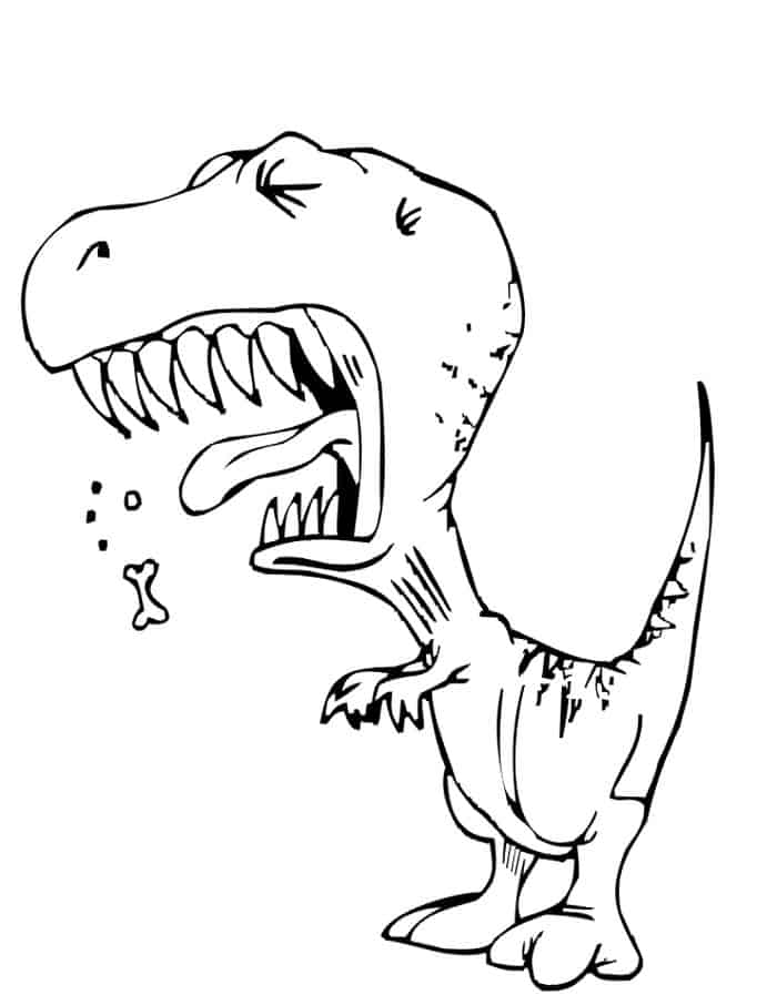 Baby T Rex Coloring Pages 1