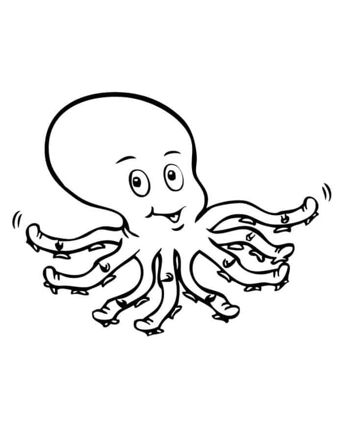 Cute Octopus Coloring Pages