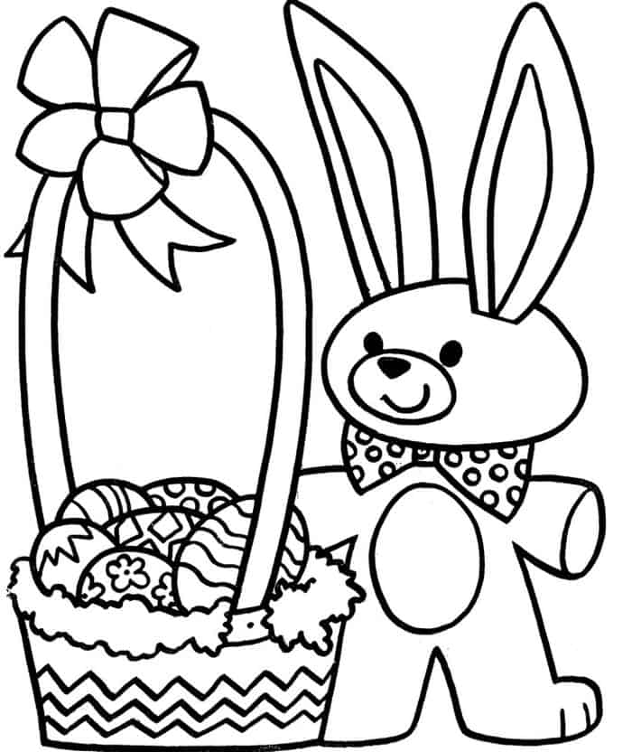 Easter Bunny Coloring Pages Printable