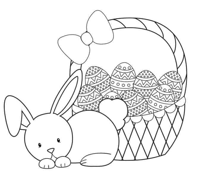 Easter Egg Bunny Coloring Pages