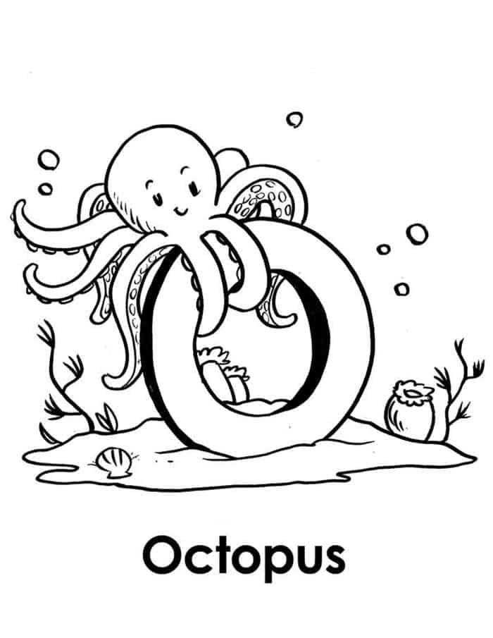 Ocean Coloring Pages For Adults Octopus