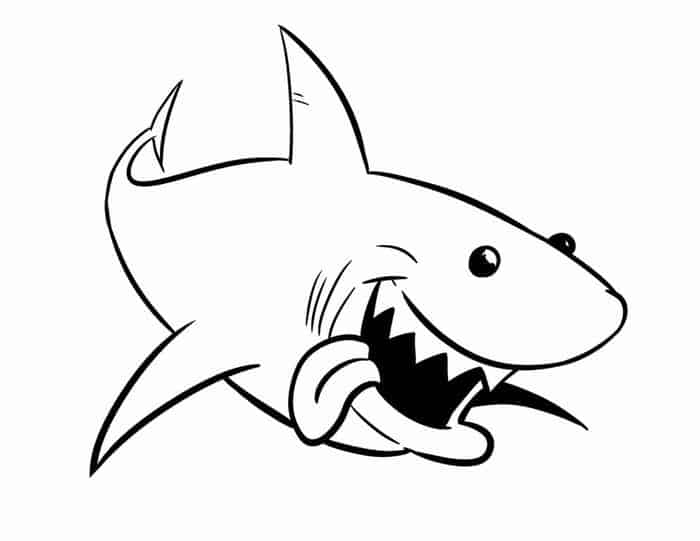 Shark Coloring Pages For Kids