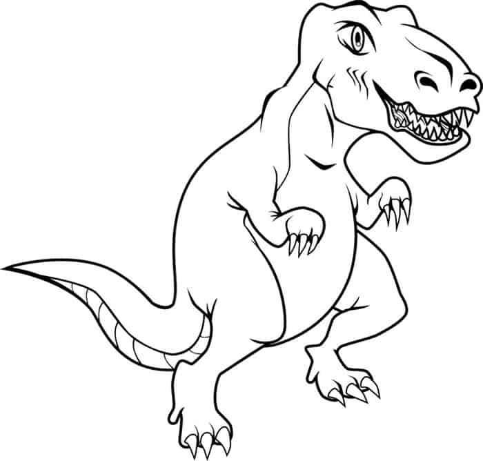 T Rex Coloring Pages 1