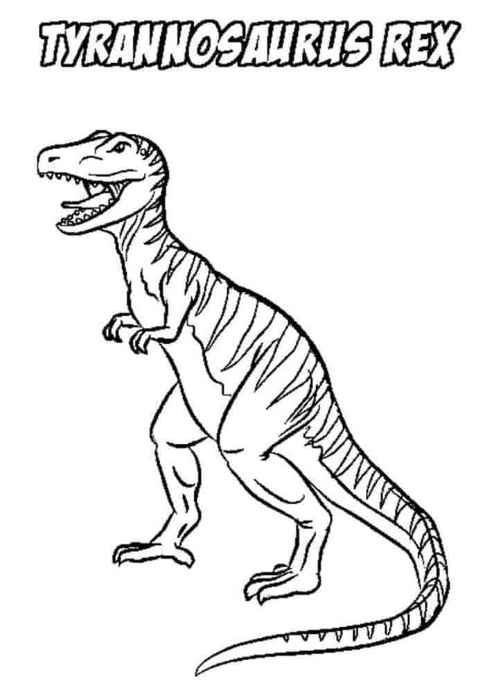 T Rex Printable Coloring Pages