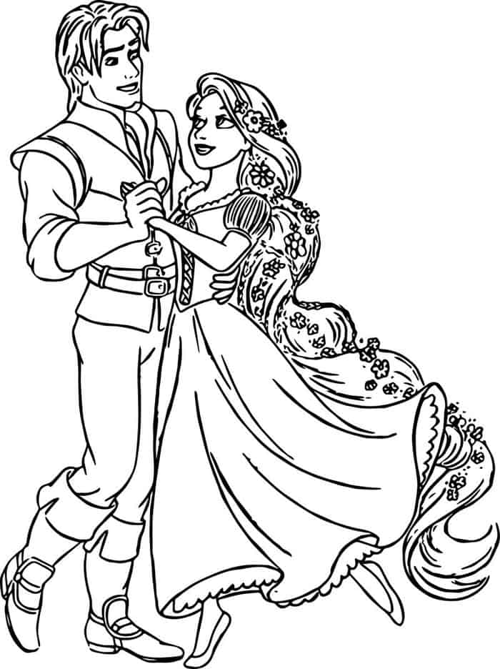 coloring pages disney rapunzel