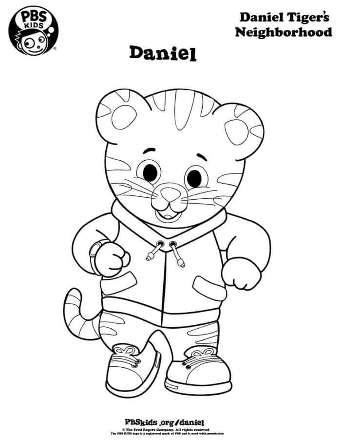 Daniel Tiger Neighborhood Coloring Pages Printable